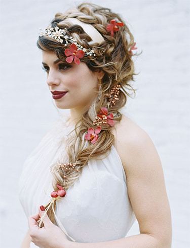 Hairstyles With Flowers In Hair