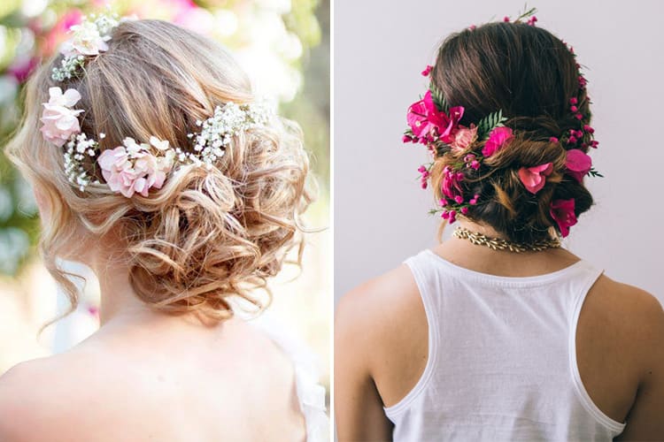 Hairstyles With Flowers