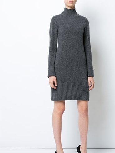 High Neck Sweater Dresses