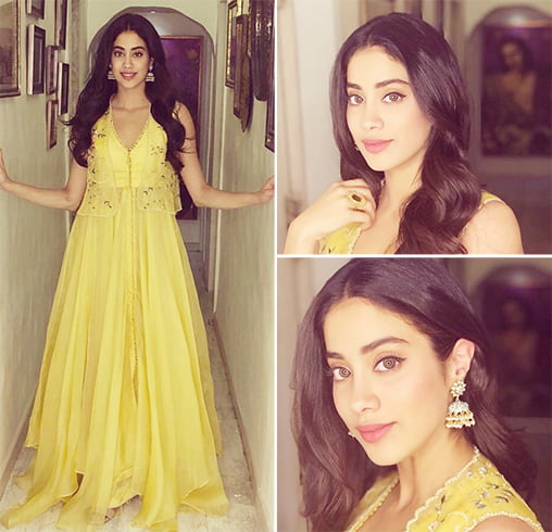 Janhvi Kapoor in Anushree Reddy outfit