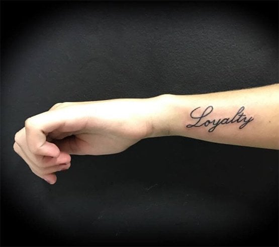 Forearm Loyalty Tattoos