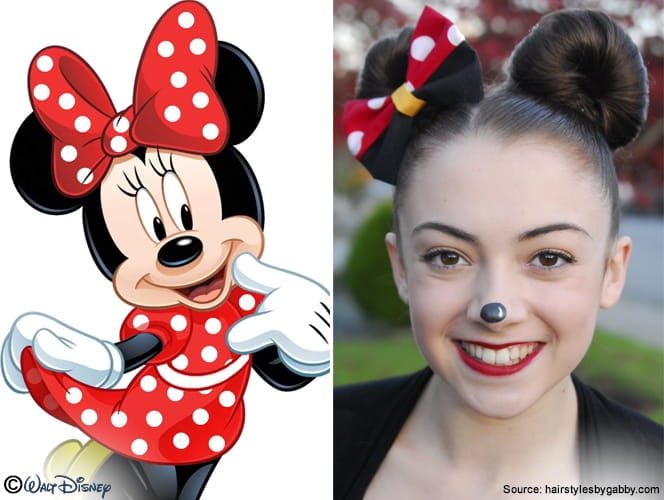 Minnie Mouse Hairstyle.