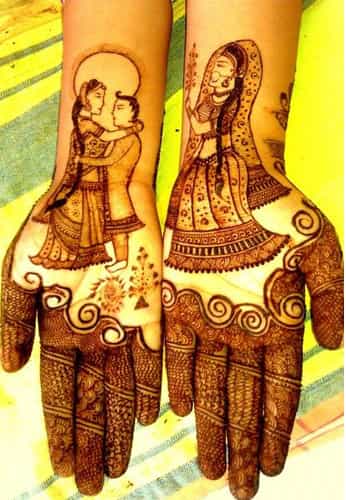 Couple Mehndi Designs