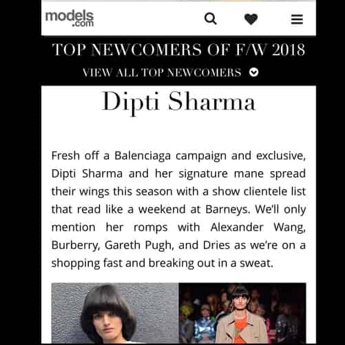 Dipti Sharma at Model