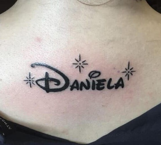 Disney logo tattoo