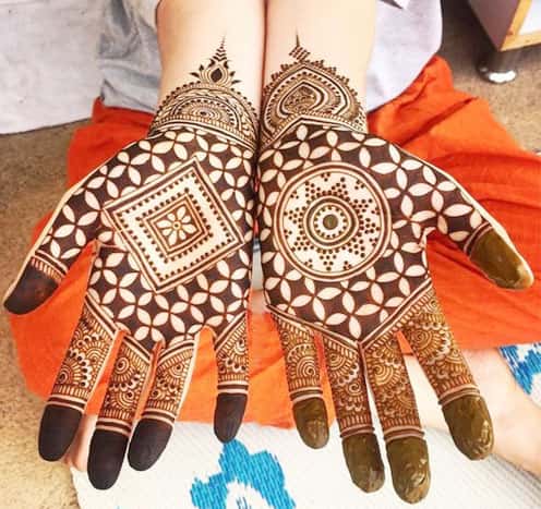 Geometric Mehndi design trends