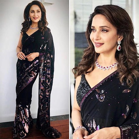 Madhuri Dixit Sari Style