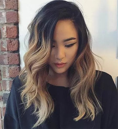 Ombre Wave Hair Cut