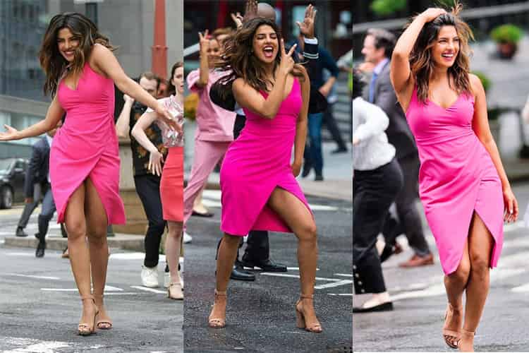 Priyanka Chopra Grooves In Pink