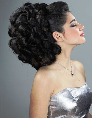 Arabic Bridal Hair and Makeup  Cabelo de noiva Penteados Cabelo