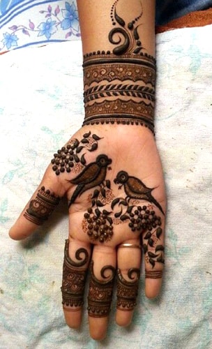 Birds Mehndi Designs