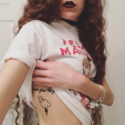 Cloud Rib Tattoo