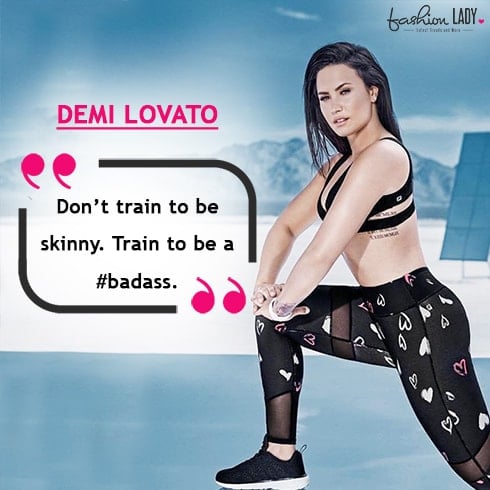 Demi Lovato Fitness Motivation Quote