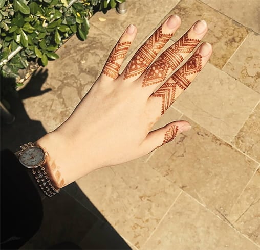 Finger Mehndi Designs