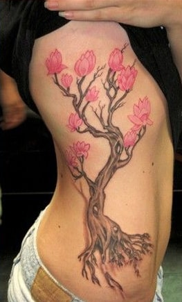 Flower Rib Tattoo