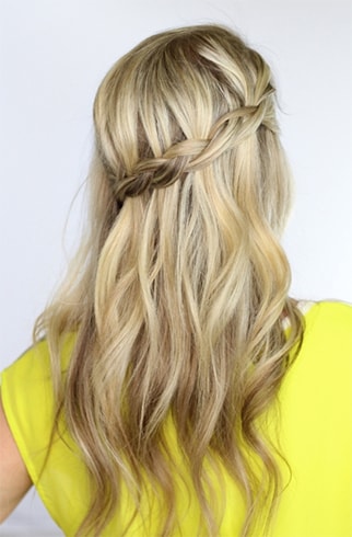 Grecian Waterfall Braid