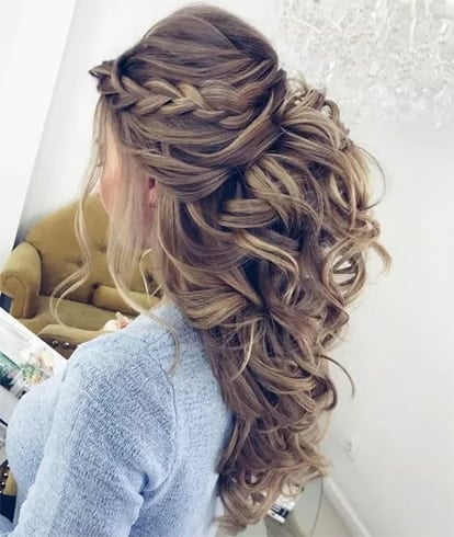 Greek Half Updo