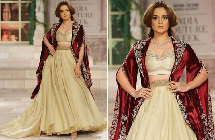  Kangana Ranaut For India Couture Week 2018