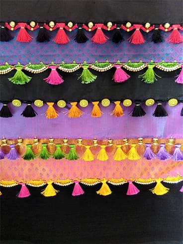 Saree Tassel Kuchu from Krishne | Saree tassels, Silk saree blouse designs  catalog, Saree tassels designs