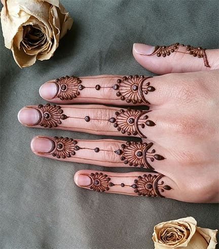 Mehndi Designs For Fingers