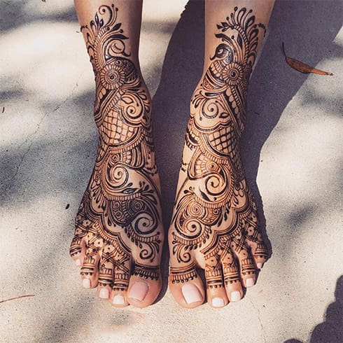 Mehndi Designs for Legs