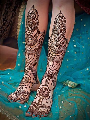 Mehndi Styles for Legs