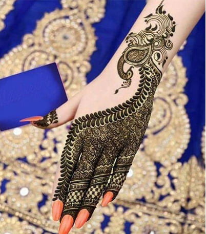 Peacock Mehendi Art