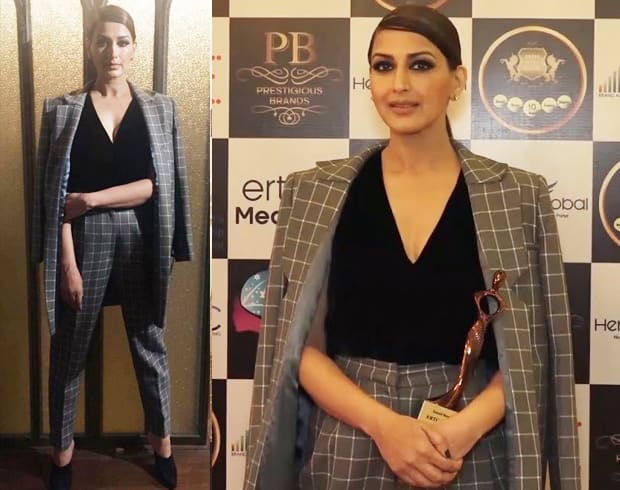 Sonali Bendre in Kanika Goyal Pantsuit