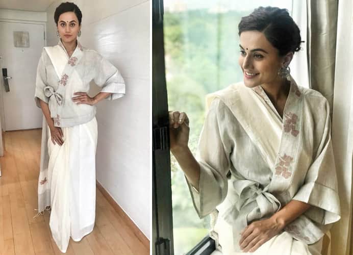 Taapsee Pannu in 9 Yards Sari