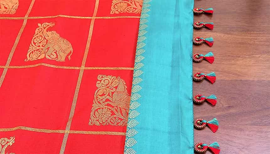 Traditional Saree Kuchu Designs