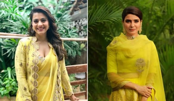 Celebrities in Yellow Dresses