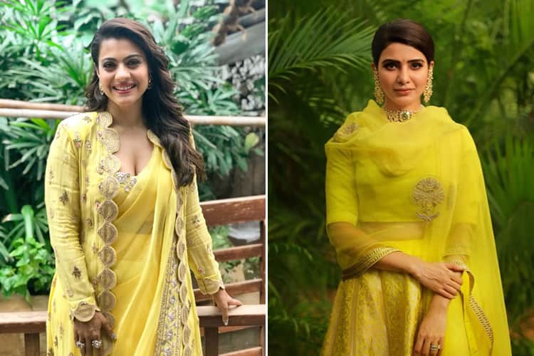 Celebrities in Yellow Dresses