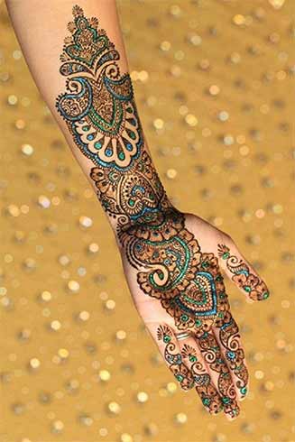 Colorful Mehndi