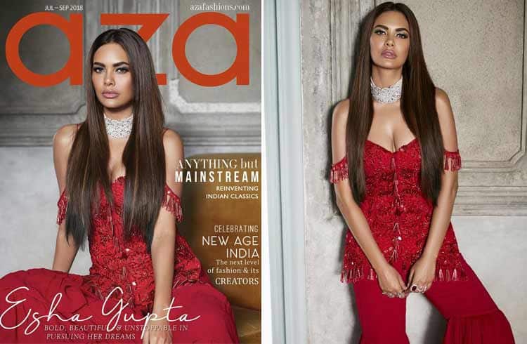 Esha Gupta for Aza Fashions Cover