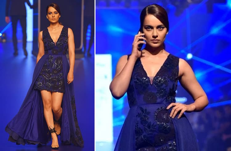 Kangana Ranaut for Pankaj and Nidhi LFW 2018