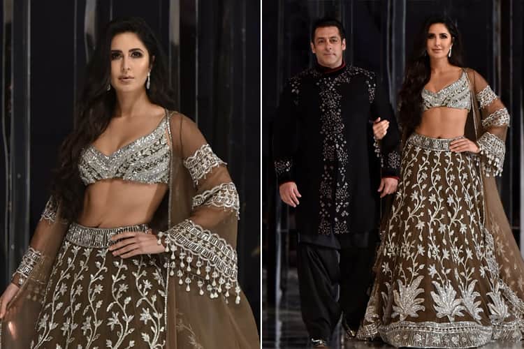 Katrina Kaif and Salman at Manish Malhotra Show