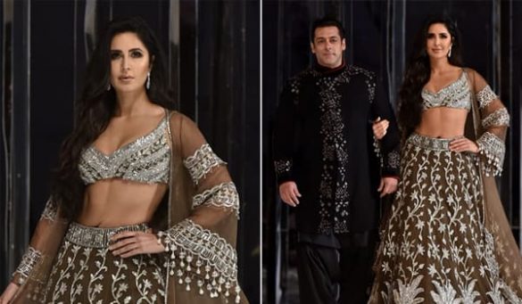 Katrina Kaif and Salman at Manish Malhotra Show