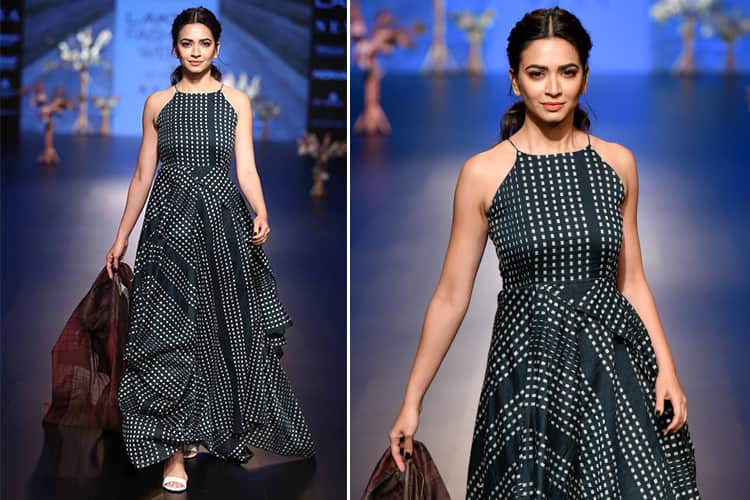 Kriti Kharbanda for Tahweave LFW 2018