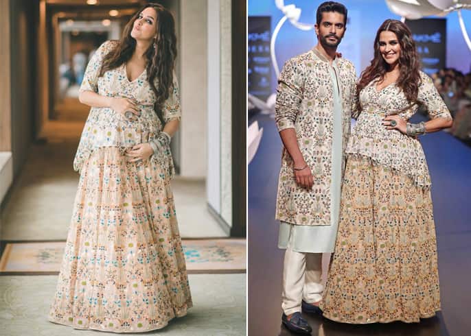 Neha Dhupia and Angad Bedi LFW 2018