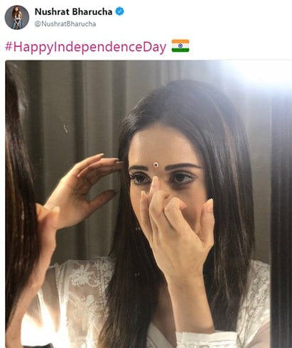 Nushrat Bharucha Independence Day Wishes