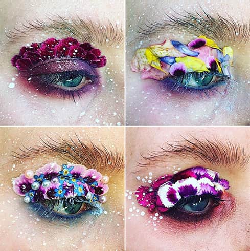 Terrarium Flower Eye Makeup