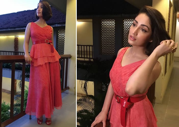 Yami Gautam Manika Nanda peplum gown