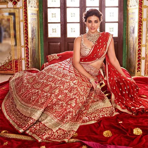 Anita Dongre Red Lehenga