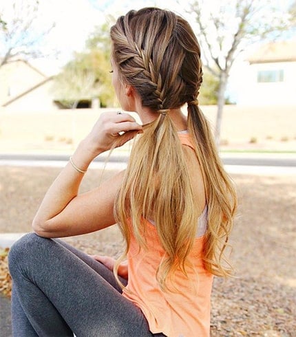 Athletic-Looking Fishtail Plaits