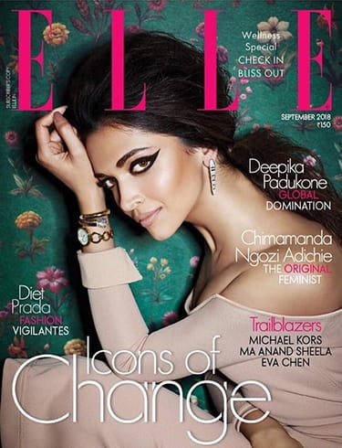 Deepika Padukone on Elle India Magazine