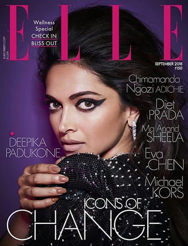 Deepika Padukone on Elle September 2018