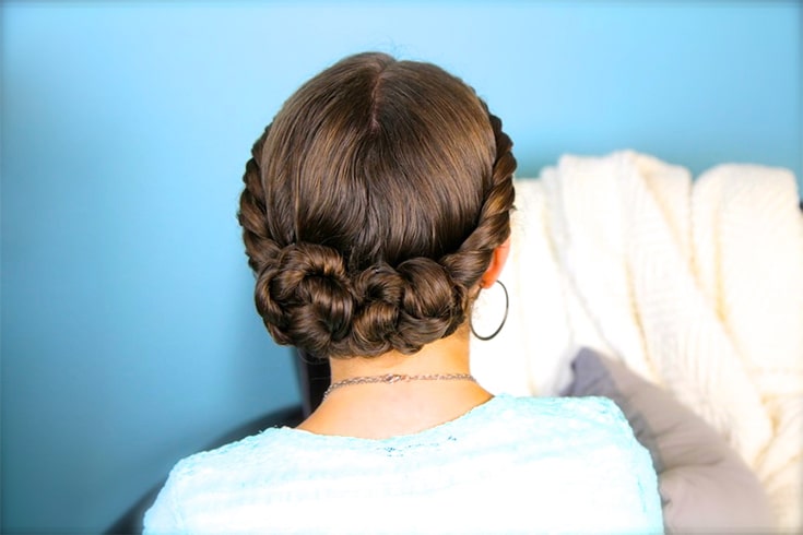 Chignon à double torsion