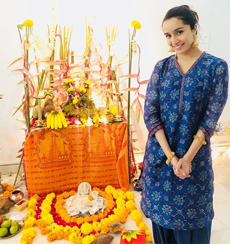 Shraddha Kapoor Ganapathi pooja