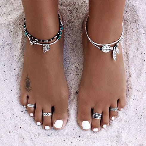 Silver Toe Ring Designs