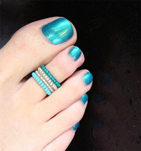 Small Bead Toe Ring Designs